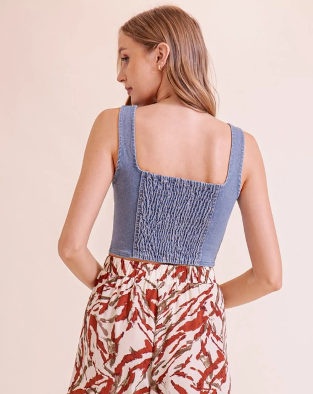 The Celina Denim Vest S-L