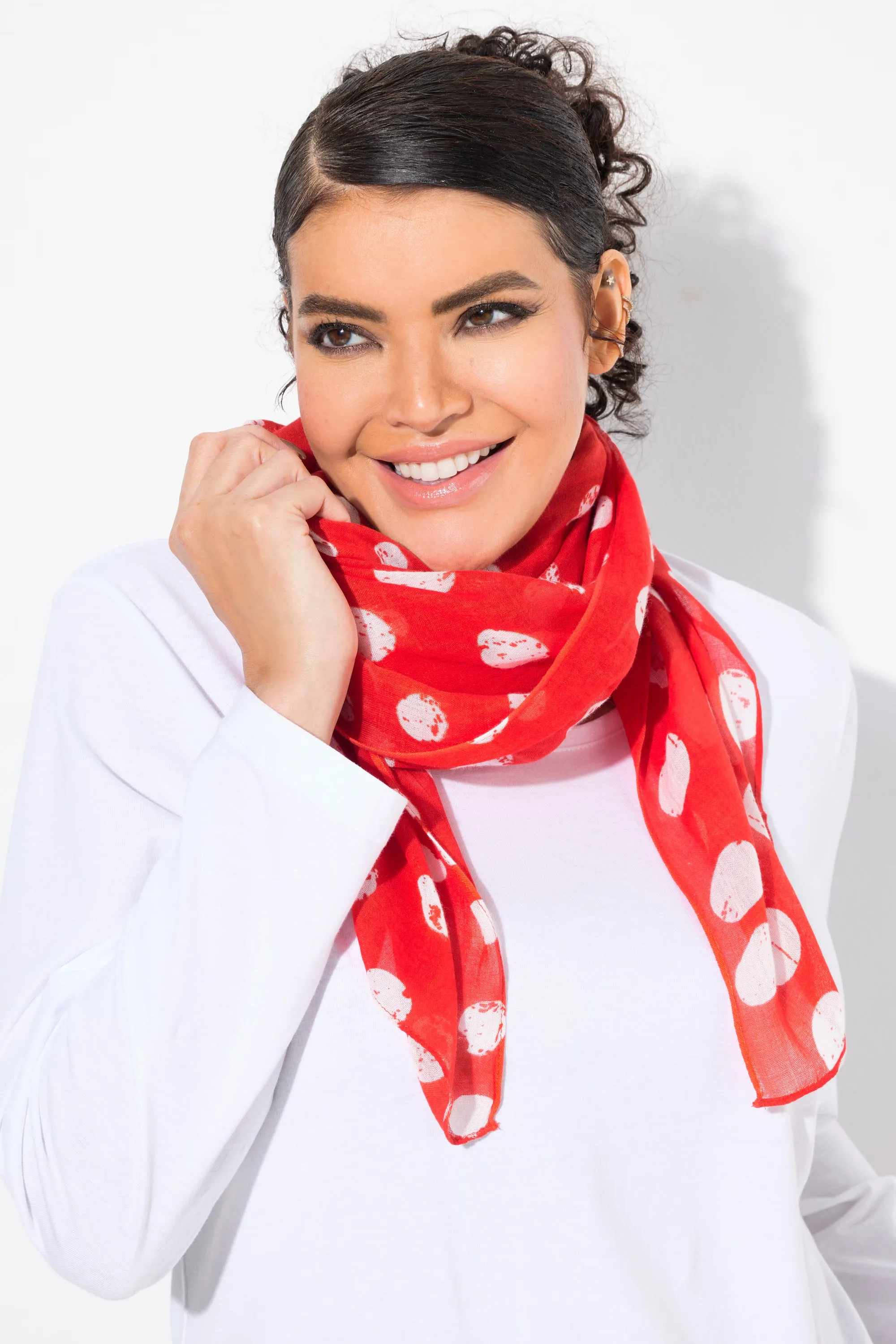 Ulla Popken Red Dot Scarf