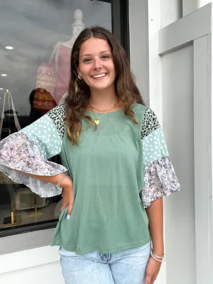 Umgee Rose Raglan Top