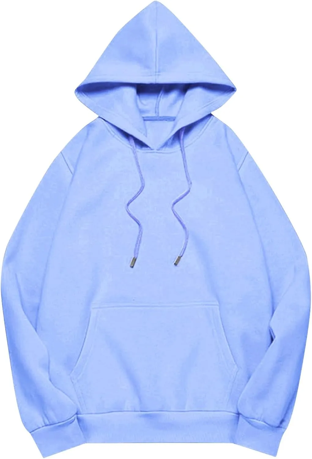 Womens Oversized Hoodies Fleece Sweatshirts Long Sleeve Fleece Sweater Pocket Pullover Fall Outfit Winter Fashion Y2k Clothes